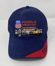 Union Pacific Railroad Pocatello Service Unit Hat • StrapBack Blue Trucker Cap picture