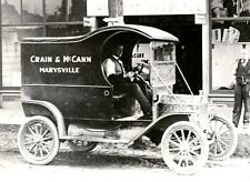 1912 Ford Delivery Wagon 8 x 10 Photograph Crain & McCann Marysville picture