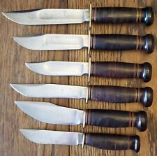 WWII Era Vintage Marble's Knife Set Complete Set Of Six Knives picture