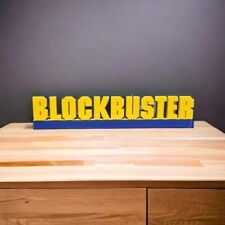 Nostalgic 3d Printed Blockbuster Video Logo Sign Home decor Entertainment picture