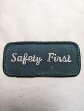 Vintage SAFETY FIRST Fabric Patches Factory 50's 60's Sold Singly 50 available picture