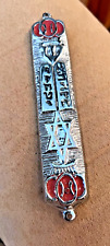  Large Vintage Pewter Mezuzah case  WITH FREE SCROLL picture