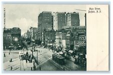 c1905 Main Street Trolley Train Heinz 57 Varieties Building Buffalo NY Postcard picture