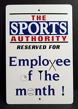 Sports Authority Employee of the Month Authentic Metal Sign 18