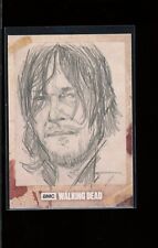 2018 AMC THE WALKING DEAD Daryl Dixon Norman Reedus 1/1 Sketch picture