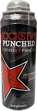 NEW RARE ROCKSTAR ENERGY DRINK PUNCHED FRUIT PUNCH 24 FLOZ CAN HTF COLLECTIBLE picture