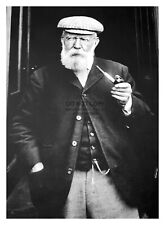 PIONEER GOLFER TOM MORRIS SMOKING A PIPE 5X7 PHOTO picture