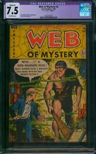 WEB OF MYSTERY #5 (1951) ⭐ CGC 7.5 Restored ⭐ Rare Pre-Code Horror Ace Comic picture