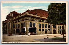 Canton Ohio~Auditorium Bldg Street View~PM 1919~American Art Vintage Postcard picture