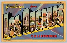 Postcard - Greetings from Las Angeles, California - Large Letter, 1948 (E9) picture