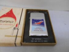 Vintage Zippo 1975-76 NASA Space Shuttle Silver Color Oil Lighter w/ Box Unfired picture
