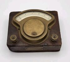 1910s Hoyt Electrical Instrument Voltmeter Encased In Wood RARE - UNTESTED  picture