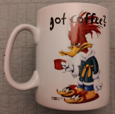 Vtg 1998 Universal Studios Woody Woodpecker Got Coffee? 28oz Large Coffee Mug picture