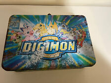 Digimon Case Large Metal Storage Tin Lunch Box Rix 2000 Rare 12
