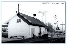 c1965 Milw Depot Clive Iowa IA Railroad Train Depot Station RPPC Photo Postcard picture
