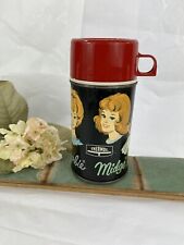 Vintage 1965 Mattel Barbie Midge Skipper  Metal THERMOS  Made in USA (OA) picture