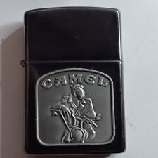 1992 Vintage Zippo Lighter - Camel Joe Motorcycle Tombstone - Unfired picture