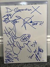 D-Generation X signed JSA Full Letter COA Wwe WWF HHH Chyna Shawn Michaels X6 picture