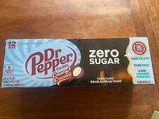 12 pack Dr. Pepper Limited Edition Zero Sugar Creamy Coconut New Unopened picture