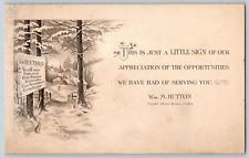 Non Postcard~ Seasons Greetings~ W.M. Hutton Fort Madison, Iowa picture