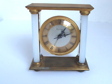 Vintage Hour Lavigne French Opalescent & Gilt Bronze Desk / Mantel Clock picture