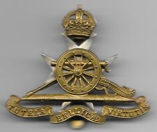 RARE Original Royal Malta Artillery King's Crown Cap Badge from period 1938-1954 picture