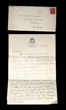 1922 Written Letter The Carteret Club, Trenton, NJ, Letter From Fiance picture