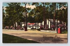 Postcard Virginia Accomac VA Whispering Pines Motel 1954 Posted Linen picture