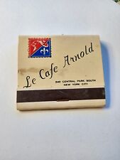 Le Cafe Arnold French Cuisine 240 Central Park South Nyc Matchbook picture