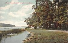 Postcard MI Lawrence Christie Lake Sleepy Hollow Michigan 1909 picture