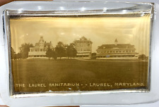 The Laurel Sanitarium Maryland Paperweight Insane Asylum Real Photo 1910s picture