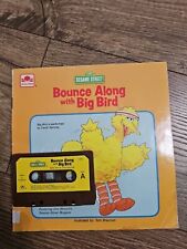 Vtg 1987 Golden Song Book Bounce Along with Big Bird Read Along Cassette picture