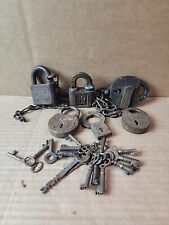 Antique & Vintage  Padlock, And Key Collection  Lot picture
