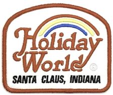 Holiday World Santa Claus Land Indiana Vintage Style Patch Sew Iron On Cap Hat picture