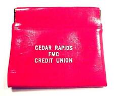 Cedar Rapids FMC Credit Union Pinch Coin Purse Iowa IA Vintage Advertising Vinyl picture