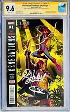 CGC SS Grade 9.6 Generations Hawkeye #1 Signed by Hailee Steinfeld Jeremy Renner picture