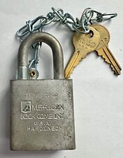 Vintage Military U.S. American Lock Company 5200 Hardened Steel Padlock picture