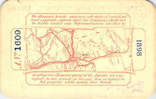 ROUTE MAP DELAWARE HUDSON CANAL LOW # 1609 RAILROAD RAILWAY RR RWY RY PASS picture