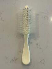 Vintage Avon Half Round Hair Brush Nylon Bristle White Cream picture