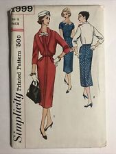 Rare UNCUT 50’s One-Piece Dress & Jacket 18 Sewing Pattern Simplicity 1999 picture