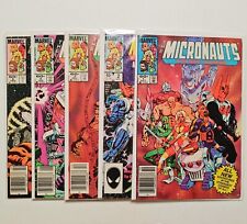 Micronauts New Voyages: #1-5 (1 2 3 4 5) Marvel Lot 1984 RARE NEWSSTAND SET VF picture