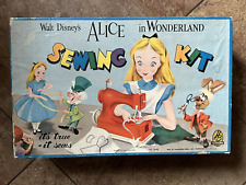 RARE Antique Walt Disney Alice In Wonderland Sewing Kit picture