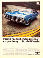 Chevy Chevelle SS 396 Sport Coupe Original 1969 Vintage Print Ad picture