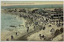 Ocean Beach California Vintage Postcard Unposted picture