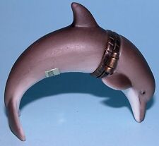 Midwest PHB (porcelain hinge box) Dolphin, # 37440-5, jumping nothing inside NIB picture