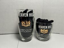2 Different Heaven Hill Glasses Kentucky Bourbon Whisky Vintage New Old Stock BX picture