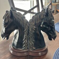 horse head equestrian bookends picture
