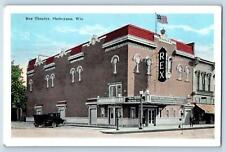 Sheboygan Wisconsin WI Postcard Rex Theater Building Exterior Scene 1938 Antique picture