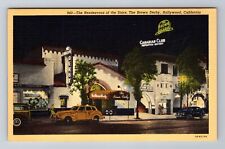 Hollywood CA- California, Rendezous Of The Stars, Antique, Vintage Postcard picture