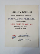 Boys & Girls Club of America Member Of The Board Of Directors Wall Notice picture